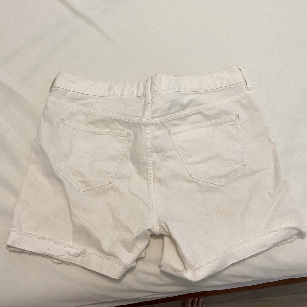 Madewell White Wash Jean Shorts